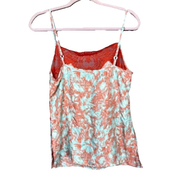Beatrice B Top Pop Reef Women’s Size 4 Small Teal Orange Lace - Picture 6 of 13
